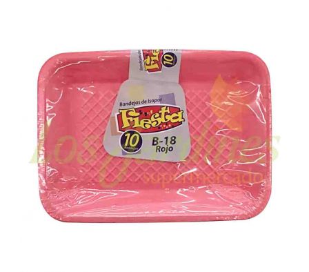 BANDEJA B 18 ROJO (PAQX10)