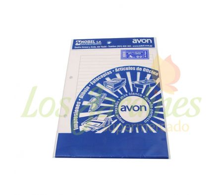 HOJAS REPUESTO Nº 1 2 ANILLOS 1 RAYA AVON:-: