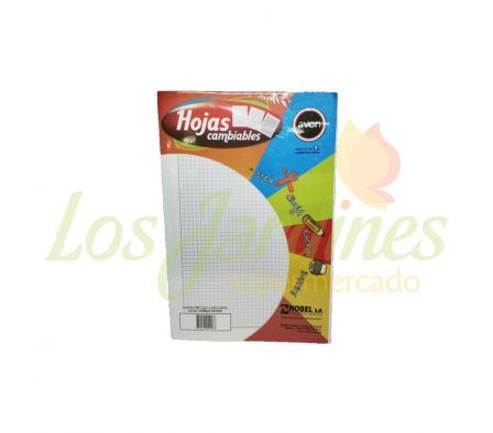 HOJA DOBLE AVON OFICIO CUADRICULADO