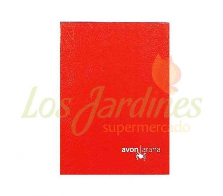 CUADERNO 178 HOJAS 2 RAYA ROJO AVON T.D. ARAÑA:-: