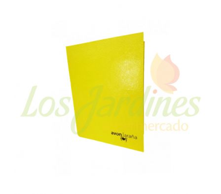 CUADERNO 48 HJS 1 RAYA AMARILLO AVON T.D. ARAÑA