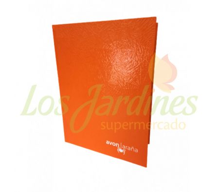 CUADERNO 48 HOJAS 1 RAYA NARANJA AVON T.D. ARAÑA