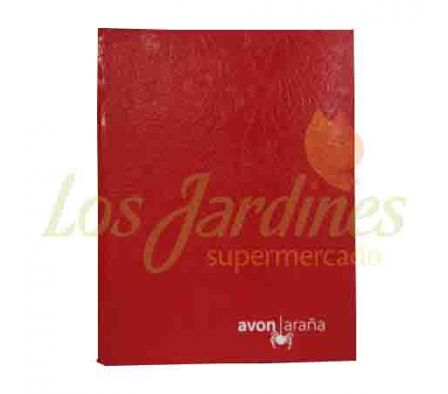 CUADERNO 48 HOJAS 2 RAYA ROJO AVON T.D. ARAÑA:-: