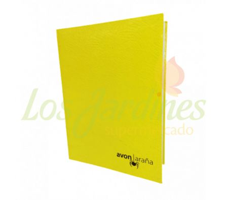 CUADERNO 48 HOJAS 2 RAYA AMARILLO AVON T.D. ARAÑ:_