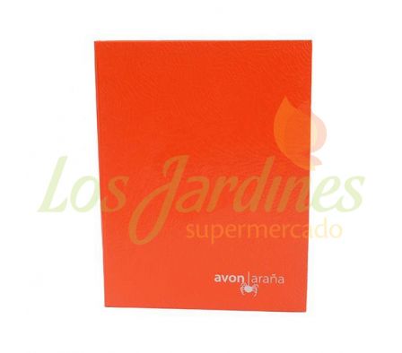CUADERNO 48 HOJAS CUADRICULADO NARANJA AVON T.D.:_