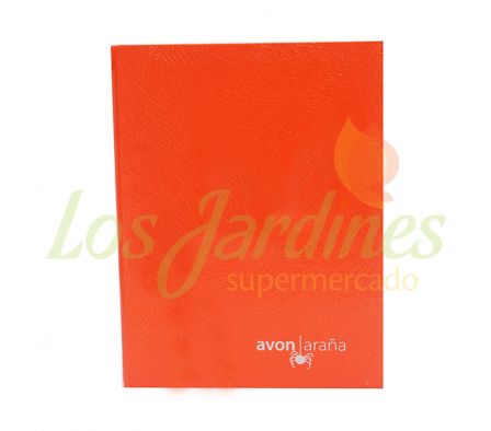 CUADERNO 96 HOJAS 1 RAYA NARANJA AVON T.D. ARAÑA:_