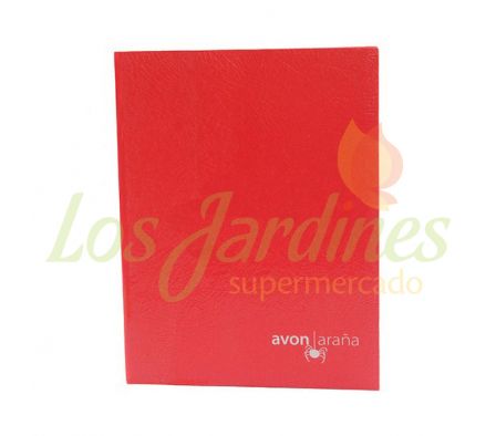 CUADERNO 96 HOJAS CUADRICULADO ROJO AVON T.D. AR:_
