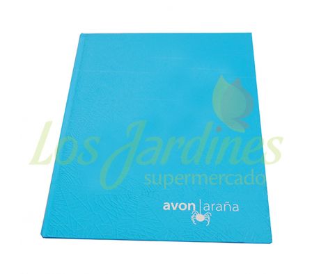 CUADERNO 96 HOJAS CUADRICULADO CELESTE AVON T.D:--
