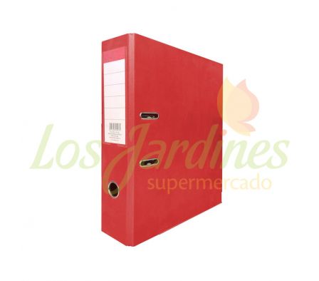 BIBLIORATO OFFICE LOMO ANCHO PLASTIFICADO ROJO