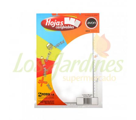 HOJAS DE DIBUJO NRO 3 AVON :