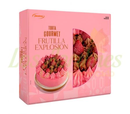 TORTA AMANDAU GOURMET FRUTILLA EXPLOSION 800GR