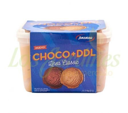 HELADO AMANDAU CLASSIC CHOCOLATE DULCE DE LECHE 1