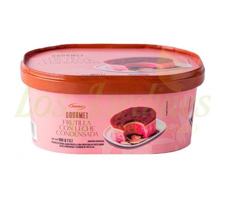 HELADO GOURMET FRUTILLA CON LECHE CONDENSADA 900G