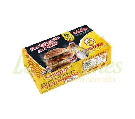 HAMBURGUESAS DE POLLO PECHUGON 6UN REF.5018