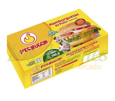 HAMBURGUESA PECHUGON DE POLLO 12UN REF.8388