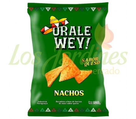 NACHOS ORALE WEY SABOR QUESO 180G