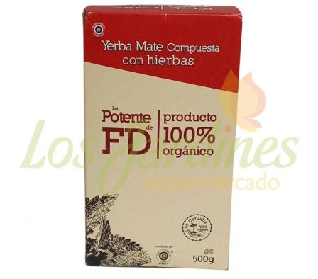 YERBA MATE ORGANICA CERTIF. TIPO LA POTENTE 500