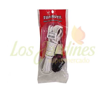 PROLONGADOR ECO. C/PORTA LAMPARA 5 MTS. SUPERUTI