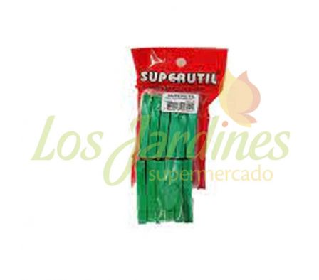 PINZA PLASTICA P/ ROPA SUPERUTIL CON 12