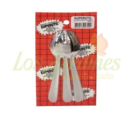 CUCHARITA INOXIDABLE P/POSTRE X 3 UNI