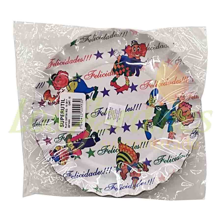 PLATO CARTON FANTASIA RED X 10 UNI SUPERUTIL