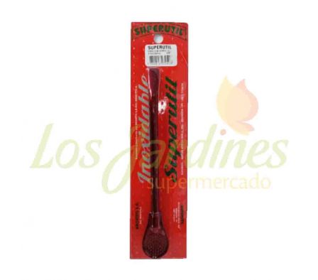 BOMBILLA INOX COLOR ROJO BARNIZ