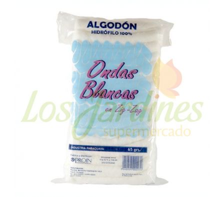 ALGODON HIDROFILA EN ZIG ZAG 65 GR