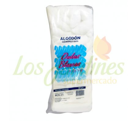 ALGODON HIDROFILA ONDAS BLANCAS EN ZIG ZAG 180G