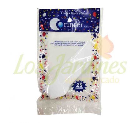 TENEDORCITO CORINTER BLANCO X 25 UNID