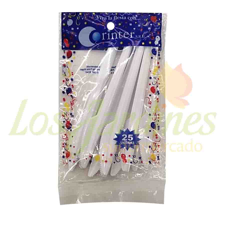 CUCHILLOS PLAST DESCARTABLE CORINTER