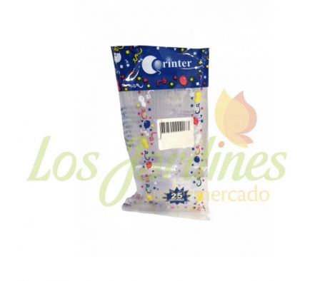 CUCHARITA CORINTER TRANSPARENTE X 25 UNID