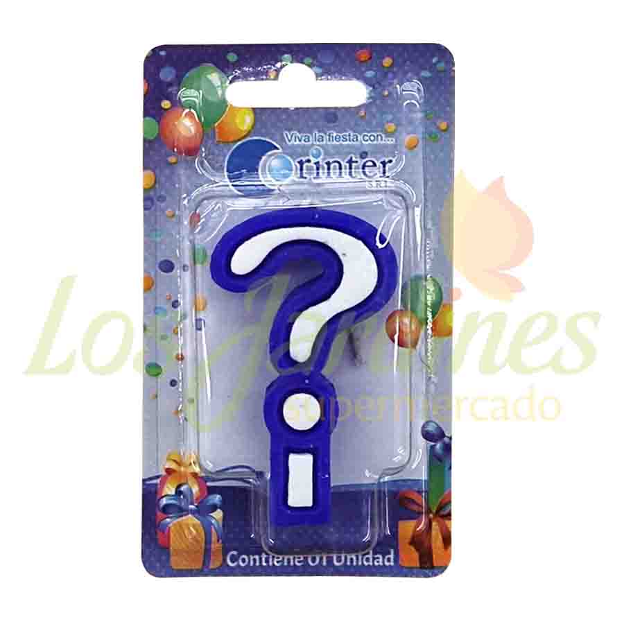 VELA INTERROGACION CORINTER AZUL