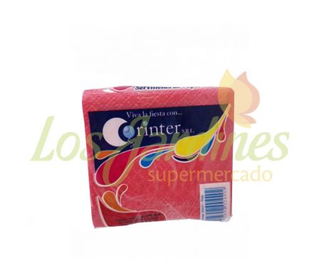 SERVILLETA LISA 20X21X50X50 ROJO