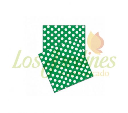 SERVILLETA CORINTER A MOTA VERDE OSC./BCO