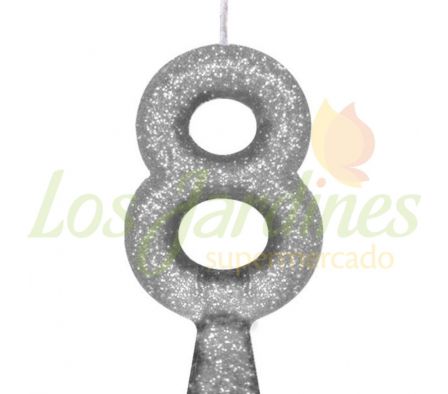 VELA CORINTER TUBULAR 8 PLATA