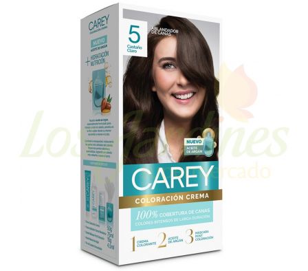 KIT COLORACION CASTANHO CLARO 5 CAREY.