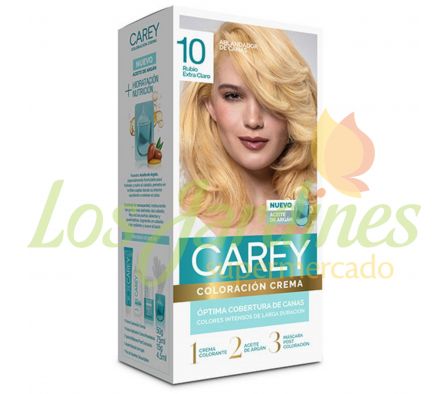 KIT COLORACION RUBIO EXTRA CLARO 10 CAREY.