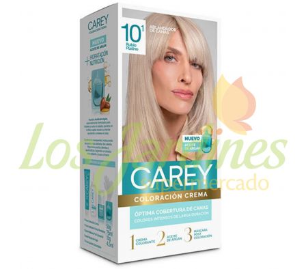 KIT COLORACION RUBIO PLATINO 10.1 CAREY.