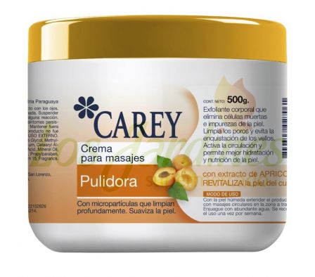 CREMA PARA MASAJE PULIDORA CAREY X 500 GR