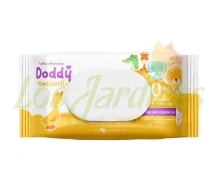 TOALLITAS HUMEDAS C/MANZANILLA DODDY 100 UNI