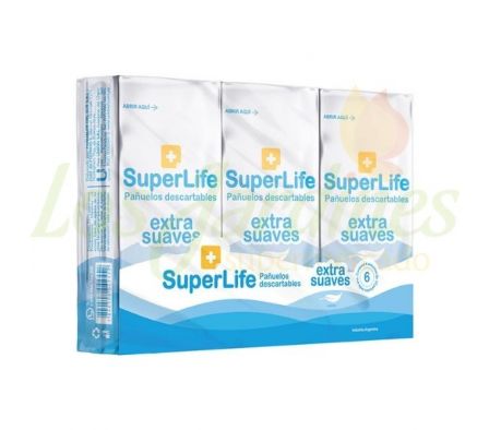 PACK PAÑUELOS DESECHABLES SUPERLIFE 6x10U