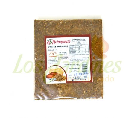 DULCE DE MANI MOLIDO 3 HERMANAS 245G