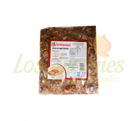 DULCE DE MANI ENTERO 3 HERMANAS 245G