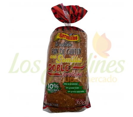 PAN DE GLUTEN C/3 SEMILLA EL GERMANO 300 GRS.-