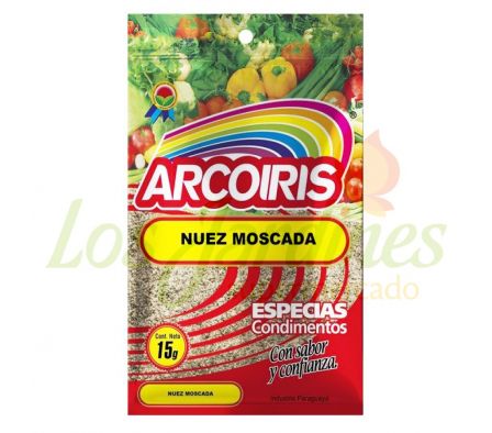 NUEZ MOSCADA MOLIDA ARCOIRIS 15G