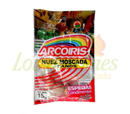 NUEZ MOSCADA EN GRANO ARCOIRIS 15G