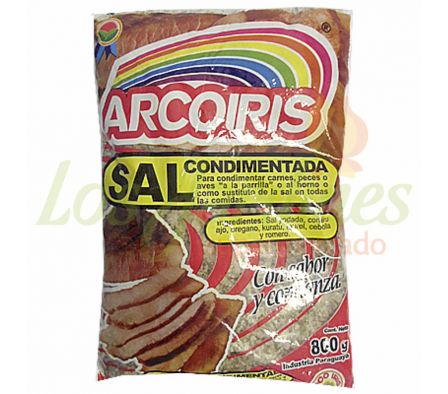 SAL PARRILLERA CONDIMENTADA  ARCO IRIS 800 GRS