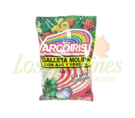 GALLETA MOLIDA CON AJO Y PEREJIL ARCOIRIS 400G