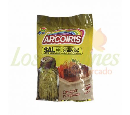 SAL CONDIMENTADA ARCO IRIS C/CURCUMA PAQ 400 GR