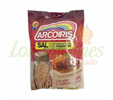 SAL CONDIMENTADA ARCO IRIS C/PIMENTON PAQ 400 GR